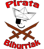 Emblema de la cofradía Pirata Bihurriak de Donostiako Piratak