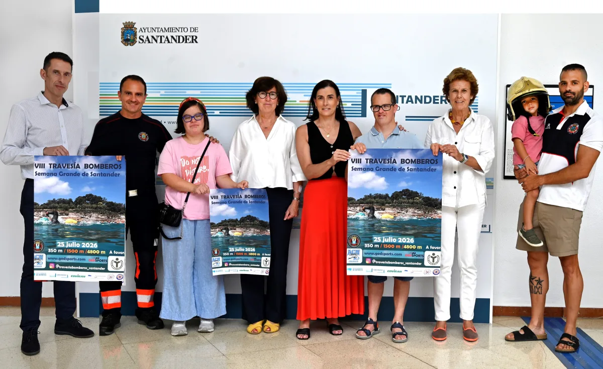 Santander acogerá el 25 de julio la VIII Travesía a Nado Bomberos «Semana Grande»