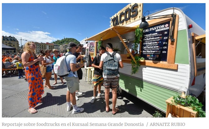 La comida internacional vuelve a Donostia de la mano de los ‘food trucks’