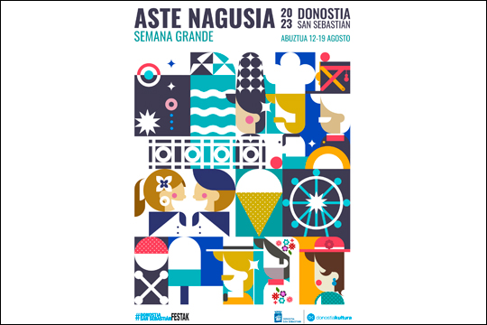 Programa de hoy Sábado 19 en la Aste Nagusia de San Sebastián