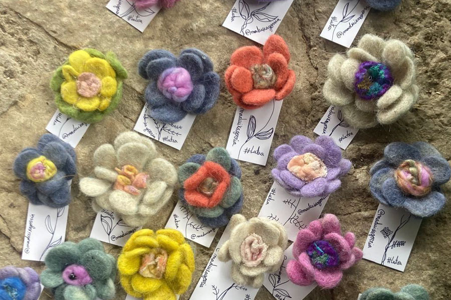 Taller de flores de Lana