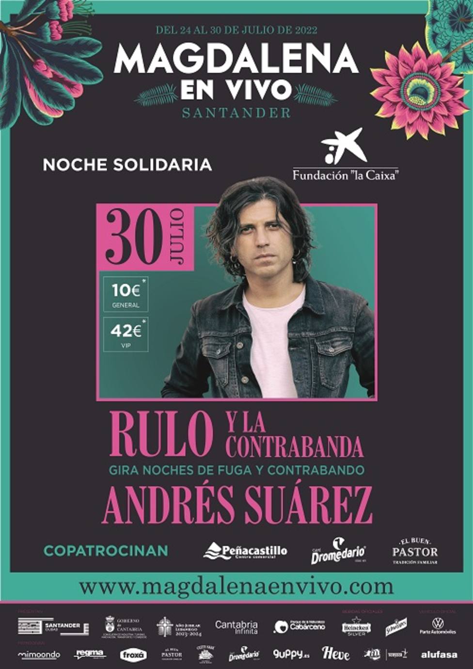 Rulo y la Contrabanda vuelven en concierto a la Campa de la Magdalena de Santander el sábado 30 de Julio